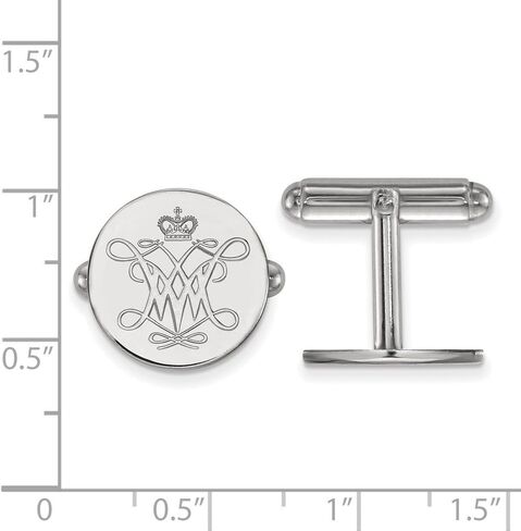 Sterling Silver William and Mary Cuff Link in Saudi Arabia