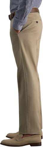Haggar Men's Premium No Iron Khaki Straight Fit Flat Front Casual Pant in Saudi Arabia