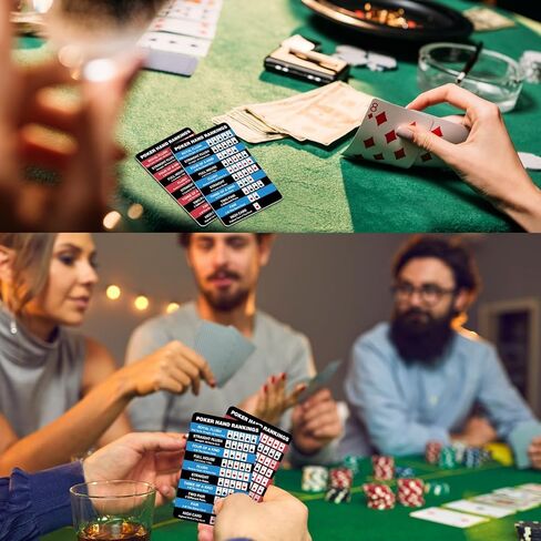 تصنيفات بوكر يدوية الرسم البياني قواعد ورقة الغش بطاقات البوكر اليدين ترتيب بطاقات المبتدئين ورقة مرجعية سريعة ورقة الغش لتكساس عقد in Kuwait