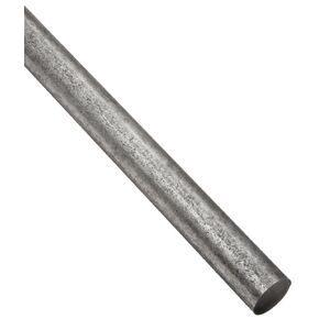 OnlineMetals A36 Carbon Steel Round Bar, Unpolished (Mill) Finish, Hot Rolled, ASTM A36, 0.5" Diameter, 36" Length in Saudi Arabia