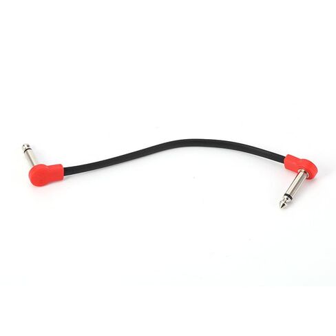 3 في كابلات تصحيح الغيتار المسطحة ، خالية من الضوضاء ، وفر مساحة ، 1/4 "زاوية اليمنى لدواسات تأثير الجيتار ، 3 بوصة 4 حزمة ، أحمر in Kuwait