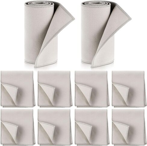 10 PCS Shine Shoes Kit Polish Dauber Applicators تنظيف أحذية جلدية أحذية Care Care Cloths Suede Cleaner (10 PCS Clathing Cleanting Cloths) in Kuwait