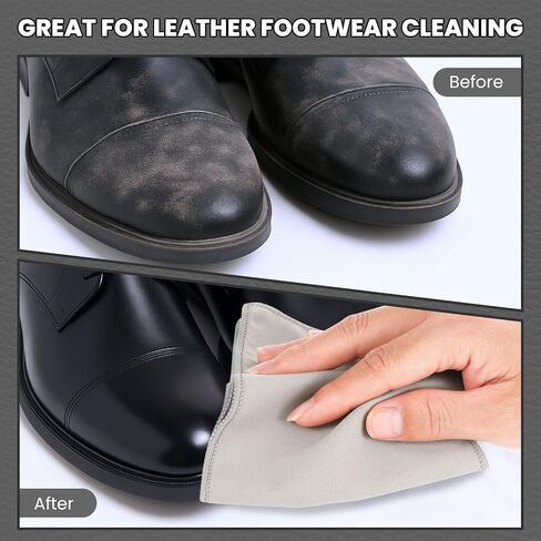 10 PCS Shine Shoes Kit Polish Dauber Applicators تنظيف أحذية جلدية أحذية Care Care Cloths Suede Cleaner (10 PCS Clathing Cleanting Cloths) in Kuwait