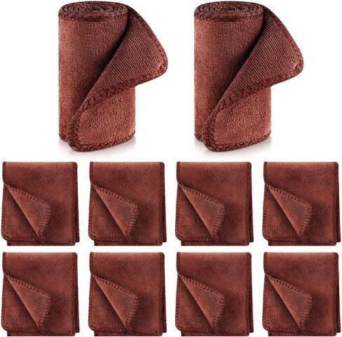 10 PCS Shine Shoes Kit Polish Dauber Applicators تنظيف أحذية جلدية أحذية Care Care Cloths Suede Cleaner (10 PCS Clathing Cleanting Cloths) in Kuwait