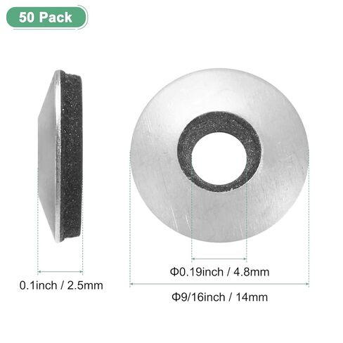 M METERXITY 50-Pack EPDM المستعبدين غسالات المطاط الختم، 304 الفولاذ المقاوم للصدأ 1/4 "× 5/8" OD النيوبرين غسالات المطاط طوقا للبراغي / مسامير / الآلات / السفن / سقف in Saudi Arabia