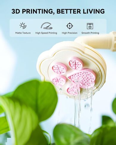 SUNLU High Speed Matte PLA Filament, Smooth PLA Matte 3D Printer Filament Bundle, 2kg in Total, 0.25kg Spool, 8 Packs, Black+White+Grey+Chocolate+Sky Blue+Olive Green+ Sunny Orange+Sakura Pink in Kuwait