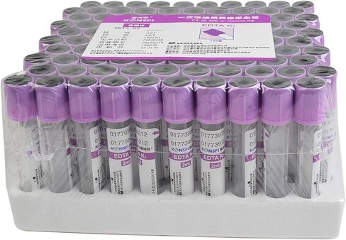 Veterinary Lab Vacuum Blood Collection Coagulation Tubes No Additive Tube Blood Collection Tube Pet Supplies, 5ml Red 100pcs in Kuwait