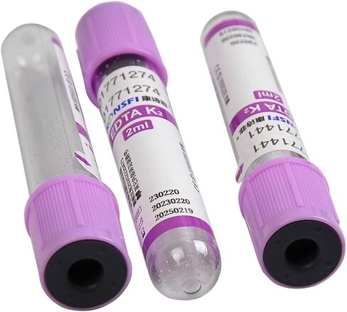Veterinary Lab Vacuum Blood Collection Coagulation Tubes No Additive Tube Blood Collection Tube Pet Supplies, 5ml Red 100pcs in Kuwait