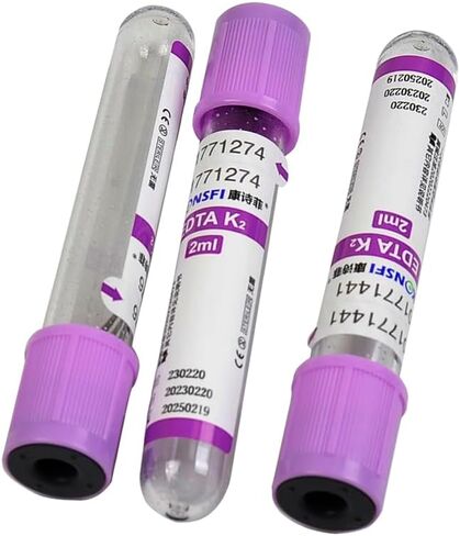 Veterinary Lab Vacuum Blood Collection Coagulation Tubes No Additive Tube Blood Collection Tube Pet Supplies, 5ml Red 100pcs in Kuwait