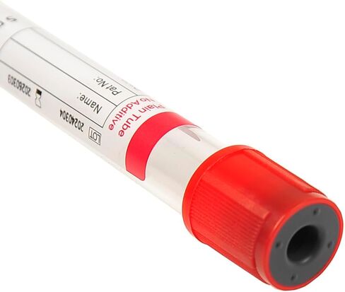 Veterinary Lab Vacuum Blood Collection Coagulation Tubes No Additive Tube Blood Collection Tube Pet Supplies, 5ml Red 100pcs in Kuwait
