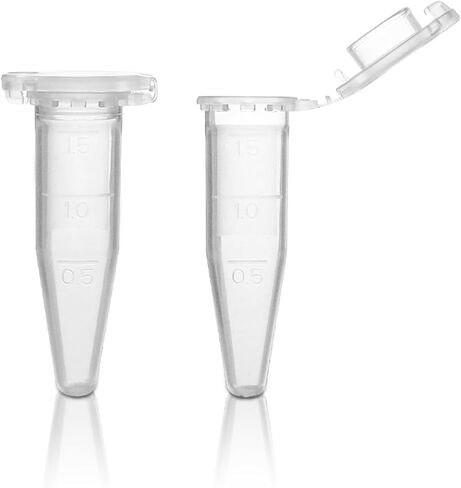 2.0 مل من أنابيب microcetrifuge من مادة البولي بروبيلين مع أنبوب اختبار مختبر صافٍ ، 100 ٪ in Kuwait