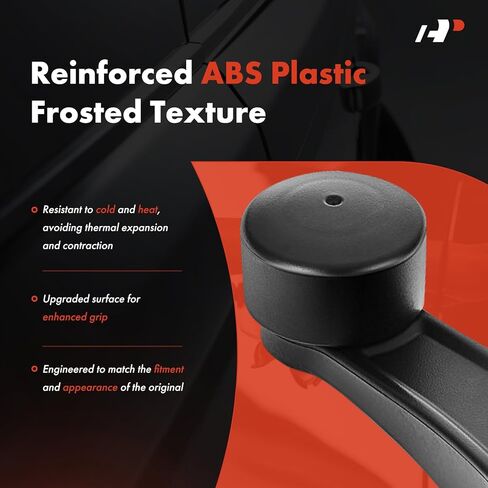 A-Premium Driver or Passenger Side Window Crank Handle Compatible with Kenworth T300 2005-2007, T600A 2005-2006, Black in Kuwait