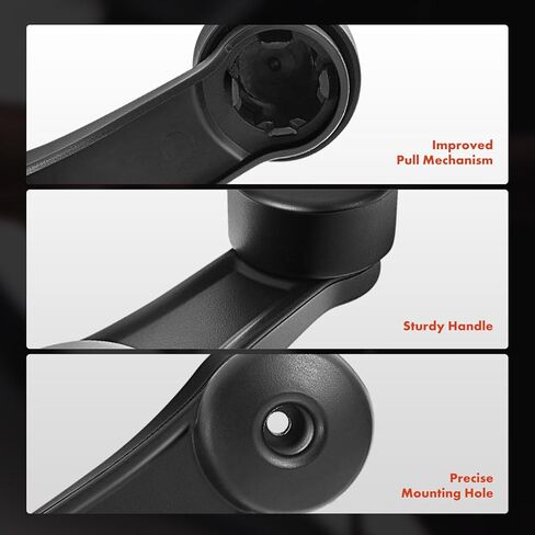 A-Premium Driver or Passenger Side Window Crank Handle Compatible with Kenworth T300 2005-2007, T600A 2005-2006, Black in Kuwait