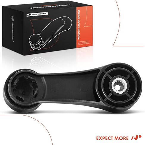 A-Premium Driver or Passenger Side Window Crank Handle Compatible with Kenworth T300 2005-2007, T600A 2005-2006, Black in Kuwait