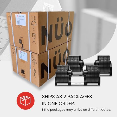 NUOBELL Adjustable Dumbbells 5-80 lbs: Replace 16 Sets, Ideal for Home Gym Weight Bench & Press in Kuwait