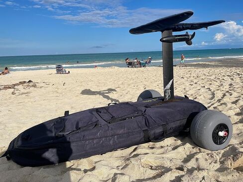 EfoilSolutions Efoil Surf Board Bag with Wheels - Various Hydrofoil Cart Sizes with Pockets for eFoiling Accessories in Saudi Arabia
