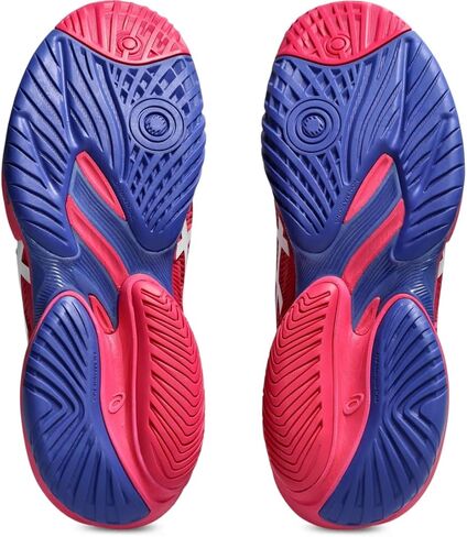 محكمة آسيكس للسيدات Flytefoam 3 تنس ، 8.5 ، أبيض/وهم أزرق in Kuwait