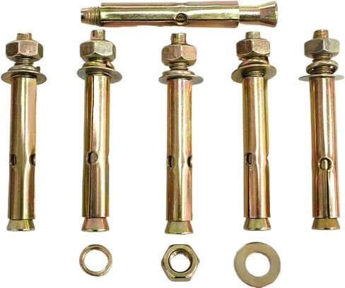 5pcs M6*60 مم مسامير توسع سداسي رأس الكربون الصلب in Saudi Arabia