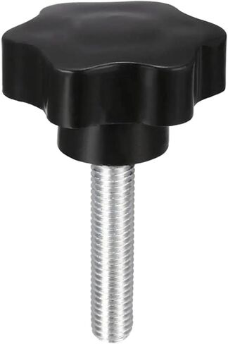 Clamping Screw Knob, 50mm Dia Plum Hex Shaped Grips Star Knob M8 X 16mm Male Thread in Saudi Arabia