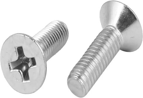M4x14mm 316 من الفولاذ المقاوم للصدأ رأس مسطح مسطح الصليب البراغي in Saudi Arabia
