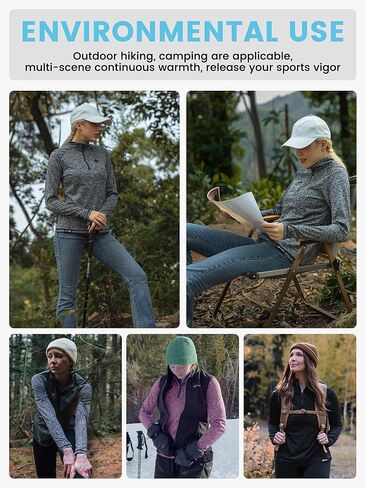 Women's Heated Shirt with Battery Included - High Powered Self Warming Thermal Layer, Stretch Mid Layer in Kuwait