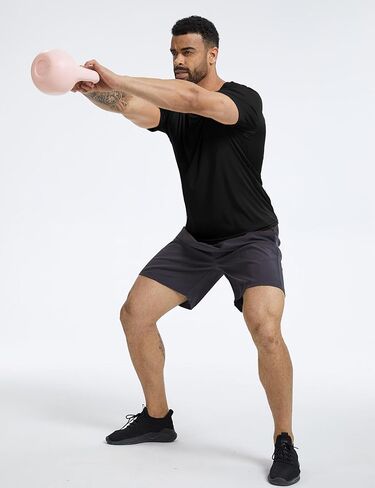 Men's Short Sleeve UPF 50+ Sun Rash Guard Swim Shirts Lightweight Moisture Wicking Athletic Summer Tops in Kuwait