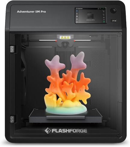 FLASHFORGE AD5M Pro 3D Printer – 600mm/s High-Speed Core XY, 1-Click Auto Leveling, ≤50dB Quiet Printing with Camera, 0.4&0.6mm Nozzle Bundle, Auxiliary Cooling, 220x220x220mm Build Volume in Saudi Arabia