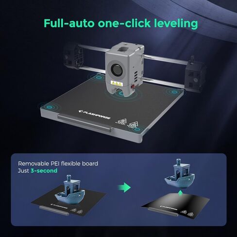 طابعة Flashforge AD5M Pro 3D-تسوية تلقائية عالية السرعة ، 600 مم/ثانية ، و 1 نقرة ، وطباعة هادئة 50dB مع الكاميرا ، وحزمة فوهة 0.4 و 0.6 مم ، وتبريد مساعدًا ، و 220 × 220 × 220 مم. in Saudi Arabia