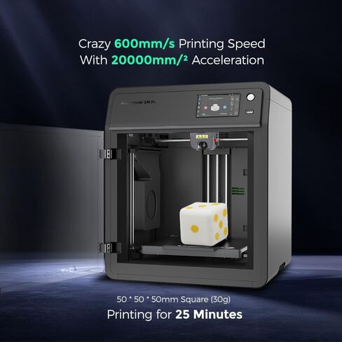 طابعة Flashforge AD5M Pro 3D-تسوية تلقائية عالية السرعة ، 600 مم/ثانية ، و 1 نقرة ، وطباعة هادئة 50dB مع الكاميرا ، وحزمة فوهة 0.4 و 0.6 مم ، وتبريد مساعدًا ، و 220 × 220 × 220 مم. in Saudi Arabia