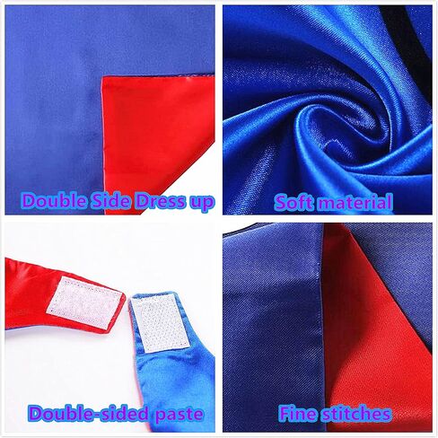 Capes and Masks For kids Double Side Dress up Costumes Christmas Halloween Cosplay Gift For Boys Girls in Saudi Arabia