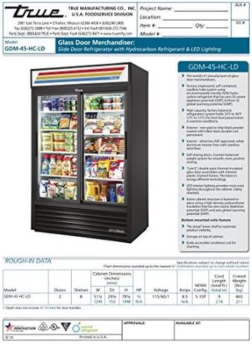 تصنيع حقيقي GDM-45-HC-LD-Glass Merchandisers in Saudi Arabia