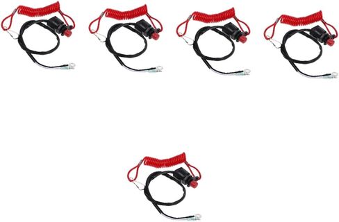 PRETYZOOM 5pcs Engine Stop Switch Safety Cord for Boat Emergency Kill Stop Switch Key Lanyard in Kuwait