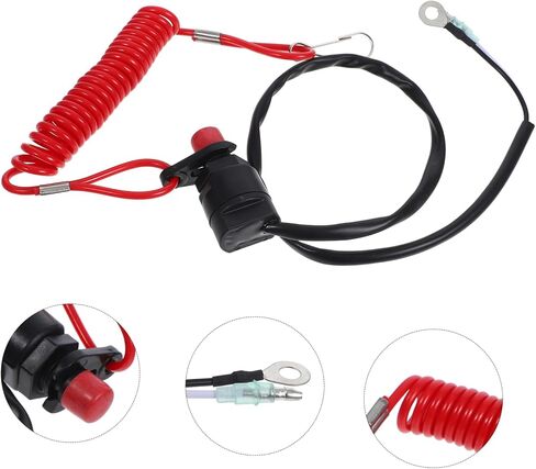 PRETYZOOM 5pcs Engine Stop Switch Safety Cord for Boat Emergency Kill Stop Switch Key Lanyard in Kuwait