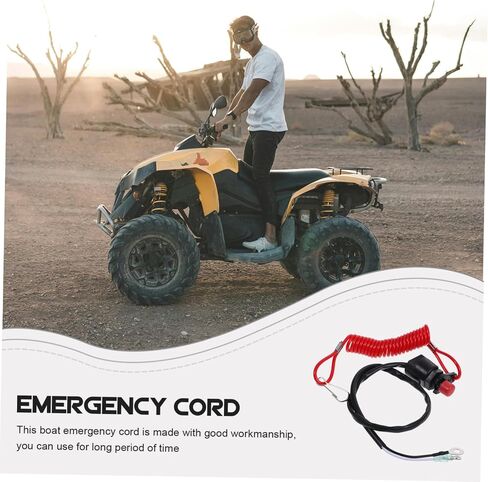PRETYZOOM 5pcs Engine Stop Switch Safety Cord for Boat Emergency Kill Stop Switch Key Lanyard in Kuwait