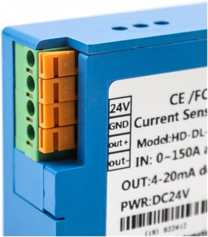 CAARLA Current Transmitter 200A dc 22mm Open Loop ac Current Sensor with 0-10V Output 12-28Vdc Power Output 4-20mA(DC Current Input,Input 0-200A) in Saudi Arabia