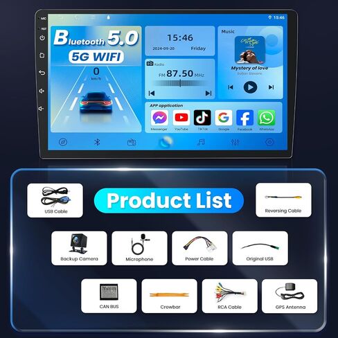 8Core 4+64G Upgrade Car Radio for Toyota RAV4 2007 2008 2009 2010 2011 2012: 9 inch 1280 * 800 HD Touchscreen Stereo with Wireless Carplay Android Auto 1080P Backup Camera Bluetooth GPS Navigation FM in Saudi Arabia