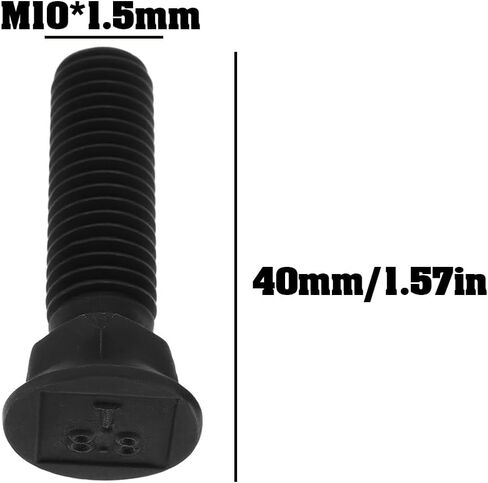 10pcs m10x40mm براغي محراث عادي 8.8 الصف براغي الكوكب الكربونية للمزارعين in Kuwait