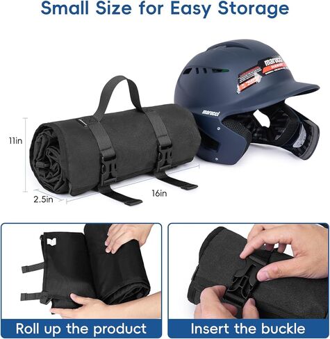 15-Bat Baseball/Softball Dugout Organizer - 900D Military-Grade Fabric & Reinforced Hooks, Holds Bats/Gloves on Fence in Kuwait