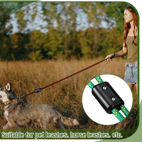 4 Pcs Double Rope Clamps Reusable Rope Clamp 1/2 Inch Plastic Cord Connector Suitable for 9-10 mm Double Nylon or Braided Cord in Saudi Arabia