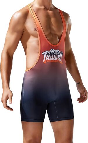DTODWW Mens Wrestling Singlet Athletic Supporters Bodysuits Shapewear Activewear Leotard in Kuwait