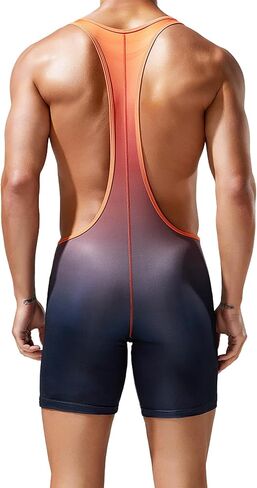 DTODWW Mens Wrestling Singlet Athletic Supporters Bodysuits Shapewear Activewear Leotard in Kuwait