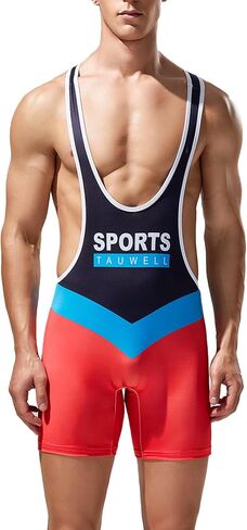 DTODWW Mens Wrestling Singlet Athletic Supporters Bodysuits Shapewear Activewear Leotard in Kuwait