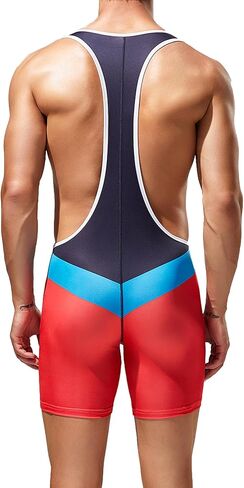 DTODWW Mens Wrestling Singlet Athletic Supporters Bodysuits Shapewear Activewear Leotard in Kuwait