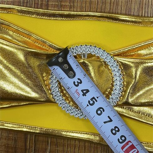 Chair Sashes Shiny Metallic Chair Knot Bands with Round Buckle for Party Banquet for Weddings﻿(Red,10 pcs) in Saudi Arabia