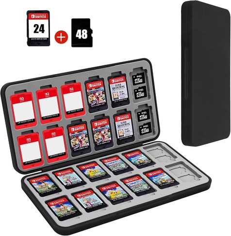 FYY Nintendo Switch Game Case Holder for Switch 2 Cartridge, Black in Kuwait