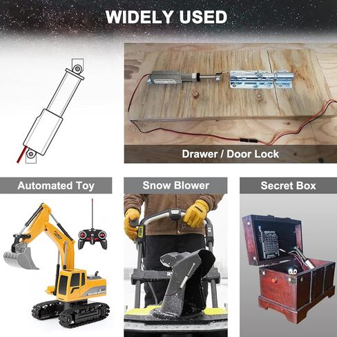 Uygalaxy 3 "Stroke Micro Electric Linear Actuator 12V - 32n/7.2lb السرعة 1.2" in Kuwait