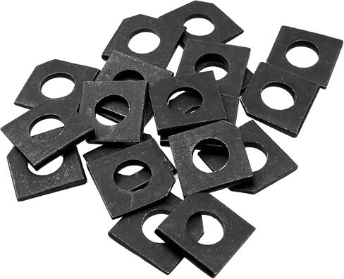 20 PCS Beveled Square Washers,304 Stainless Steel M12 Heavy Duty Missing Angle Flat Gasket for Channel Steel Wedge Shaped Washers for Shim Leveling in Saudi Arabia