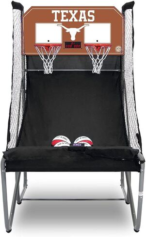 Pop-A-Shot - Home Dual Shot with Texas Longhorns NCAA Graphics l Sensor Scoring l 16 Game Modes l 7 Balls l Foldable Storage l for All NCAA Fans in Saudi Arabia
