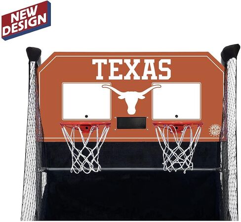 Pop-A-Shot-تسديدة مزدوجة المنزل مع Texas Longhorns NCAA Graphics L Sensor Lgoring L 16 Modes L 7 Balls L Loldable L لجميع عشاق NCAA in Kuwait
