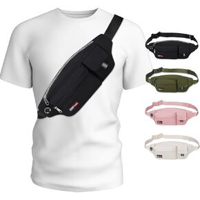 MAXTOP Large Fanny Packs for Women Men Sports Belt Bag with Adjustable Strap Travel Essentials for Walking Running Hiking Cycling Easy Carry All Phones in Kuwait
